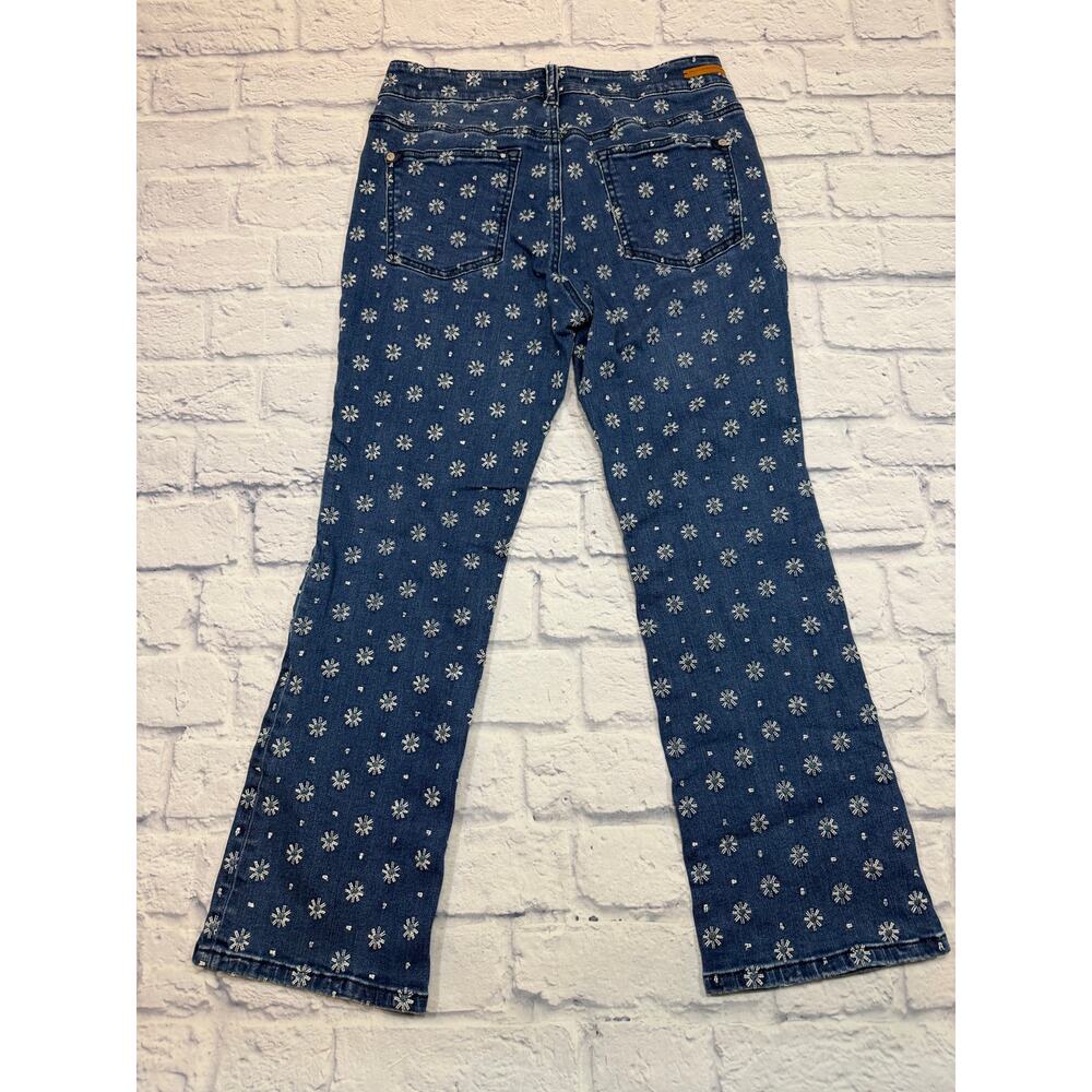 Pilcro High Rise Bootcut Embroidered Jeans Size 28